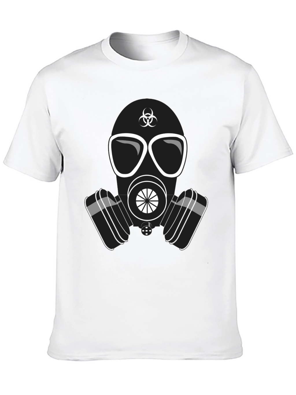 Gas Mask Graphic T-Shirt - Biohazard Design Casual Wear