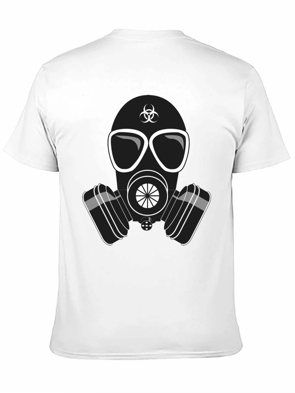 Gas Mask Graphic T-Shirt - Biohazard Design Casual Wear