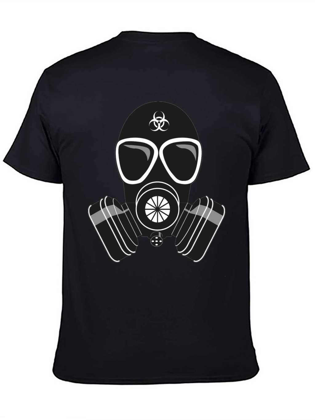 Gas Mask Graphic T-Shirt - Biohazard Design Casual Wear
