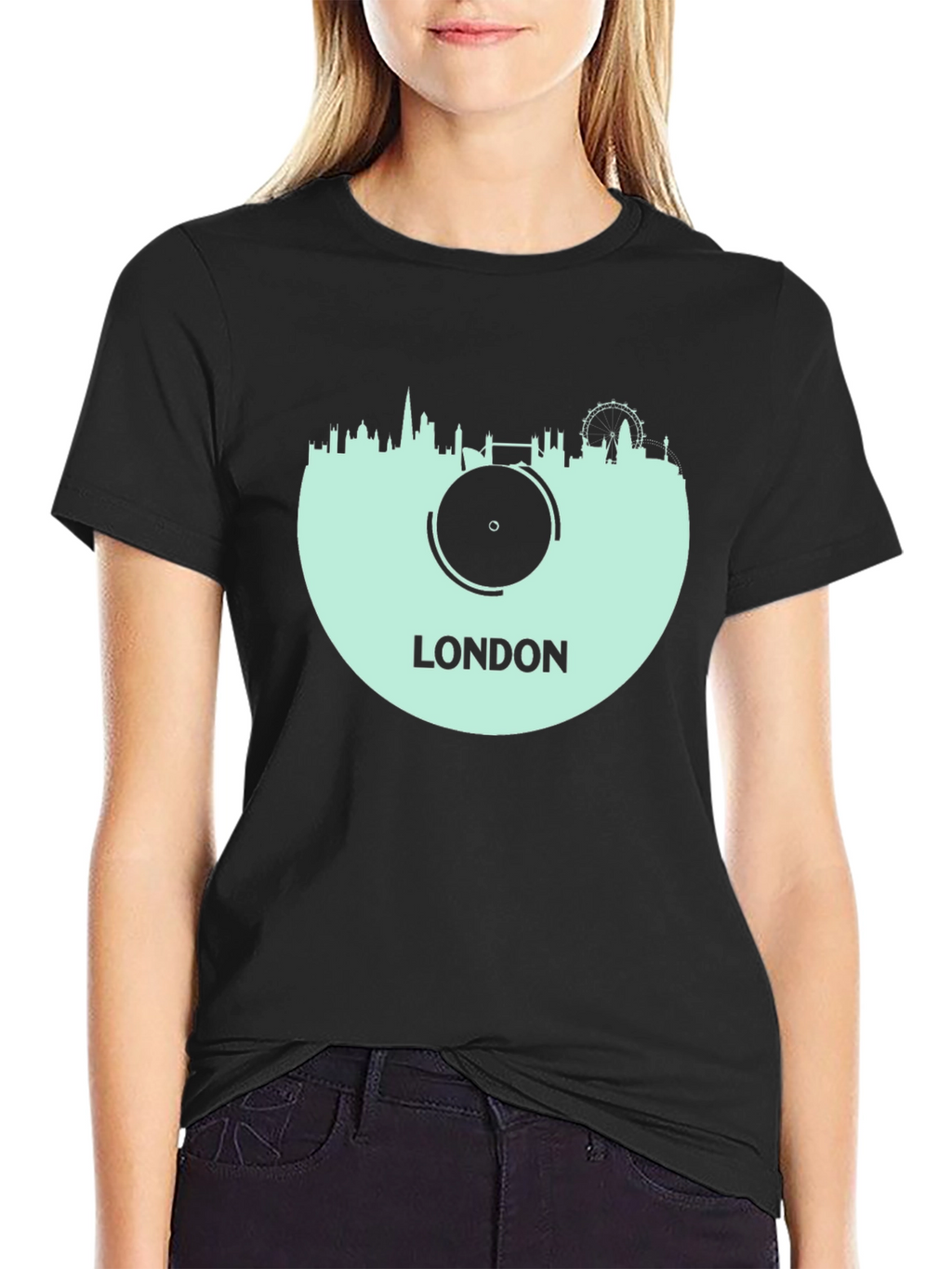 London Skyline Record T-Shirt