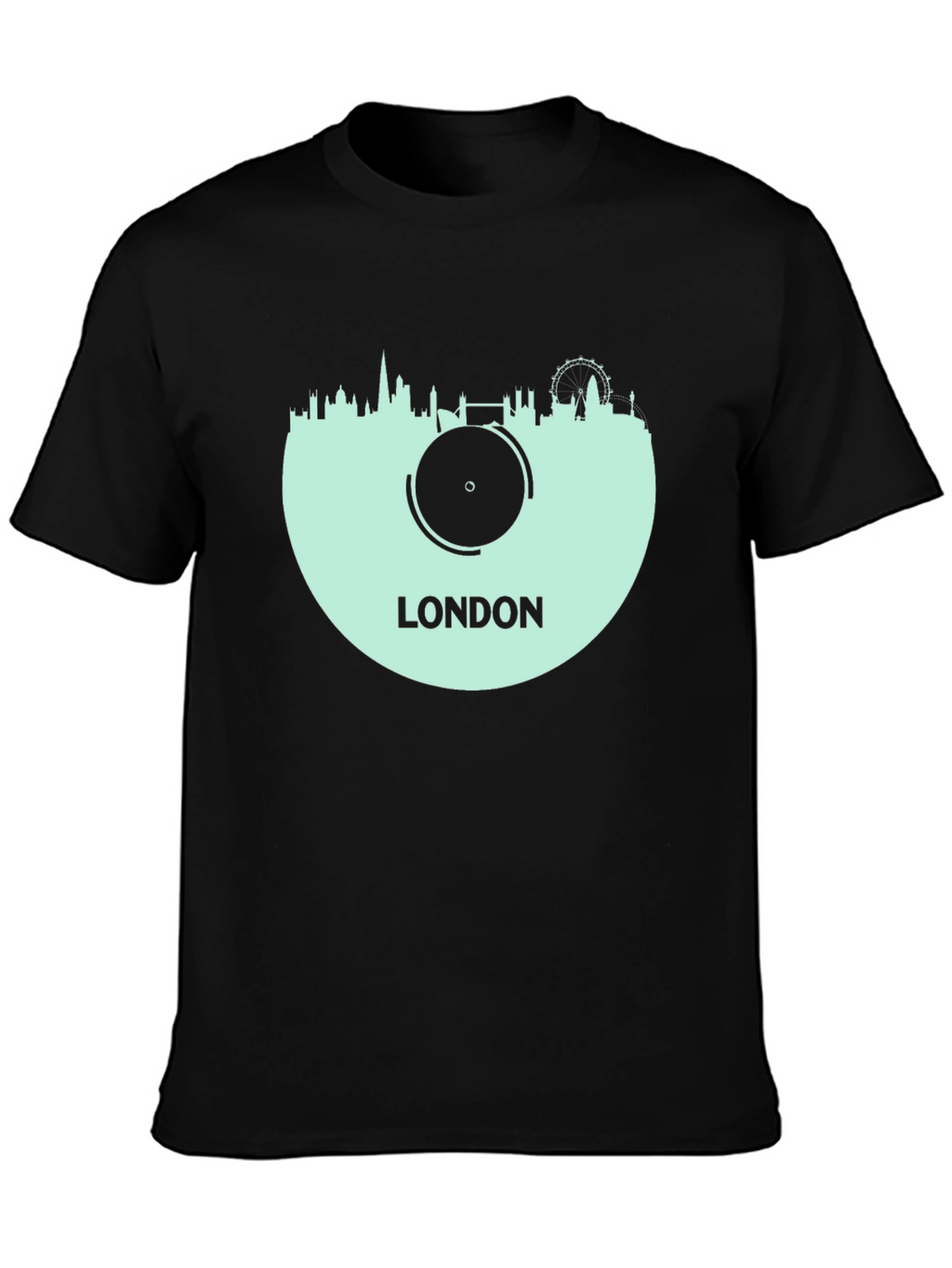 London Skyline Record T-Shirt