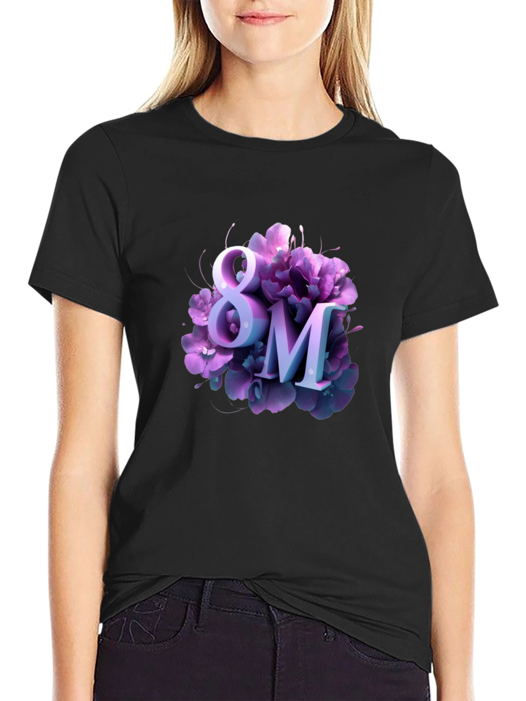 Womens Day 8M Floral T-Shirt