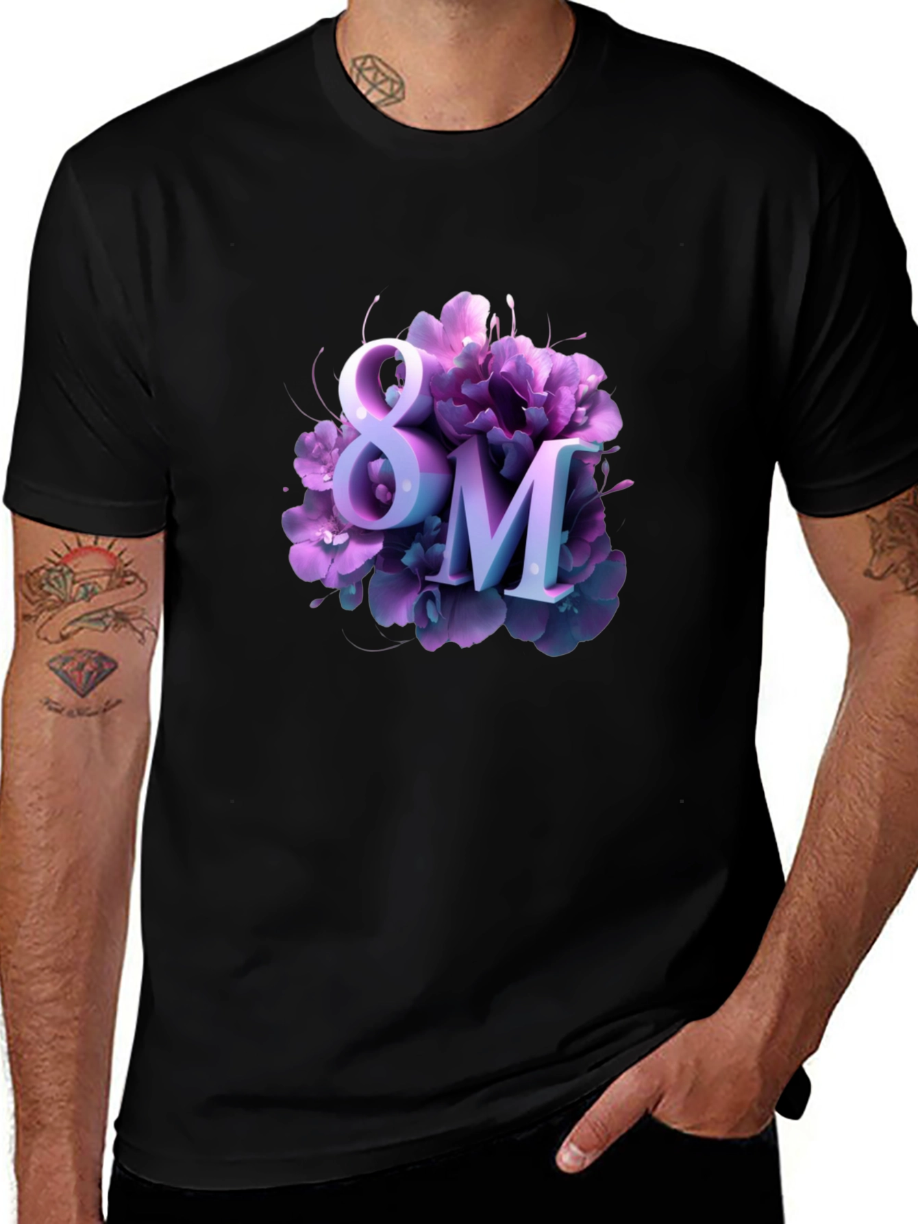 Womens Day 8M Floral T-Shirt