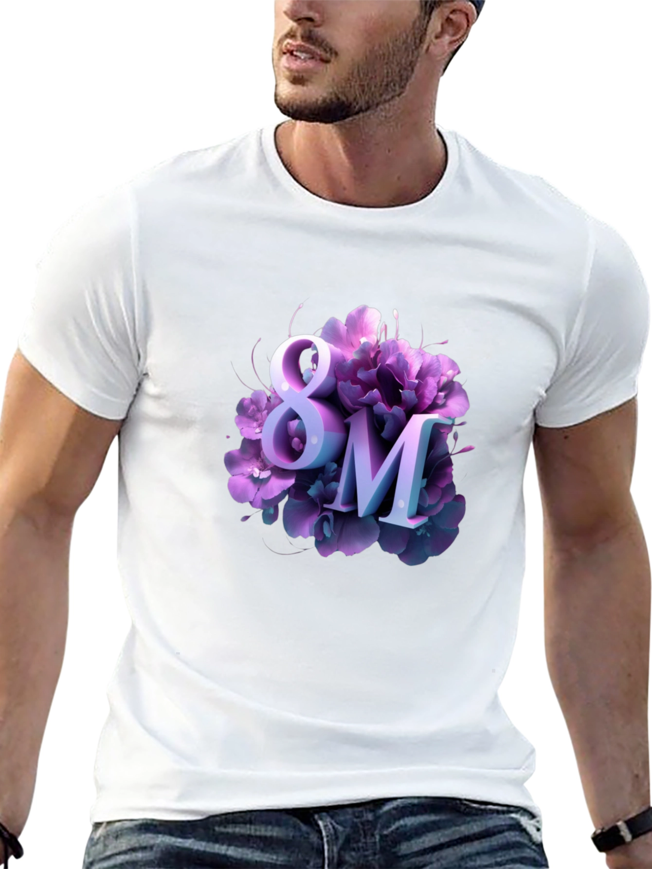 Womens Day 8M Floral T-Shirt
