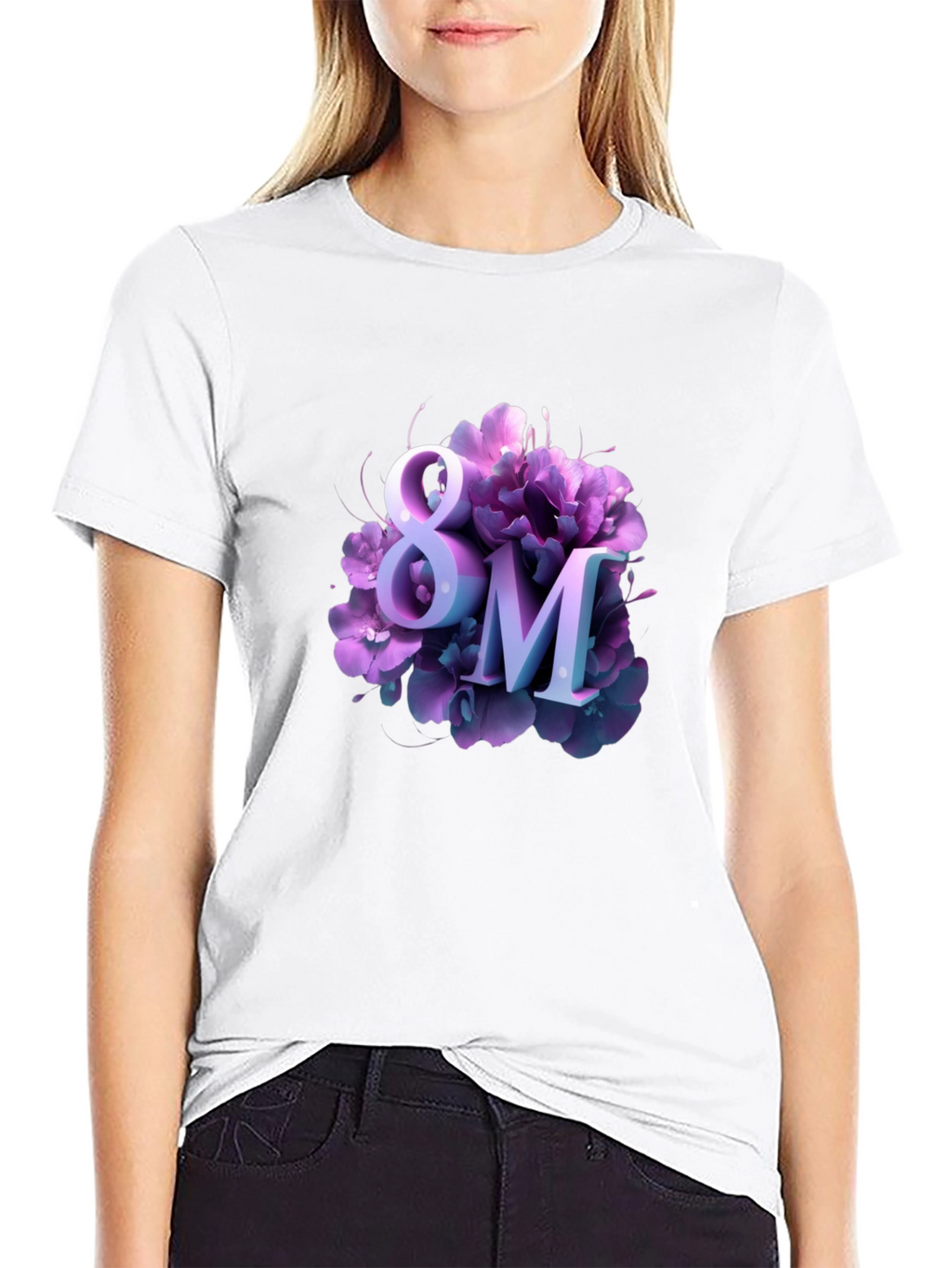 Womens Day 8M Floral T-Shirt
