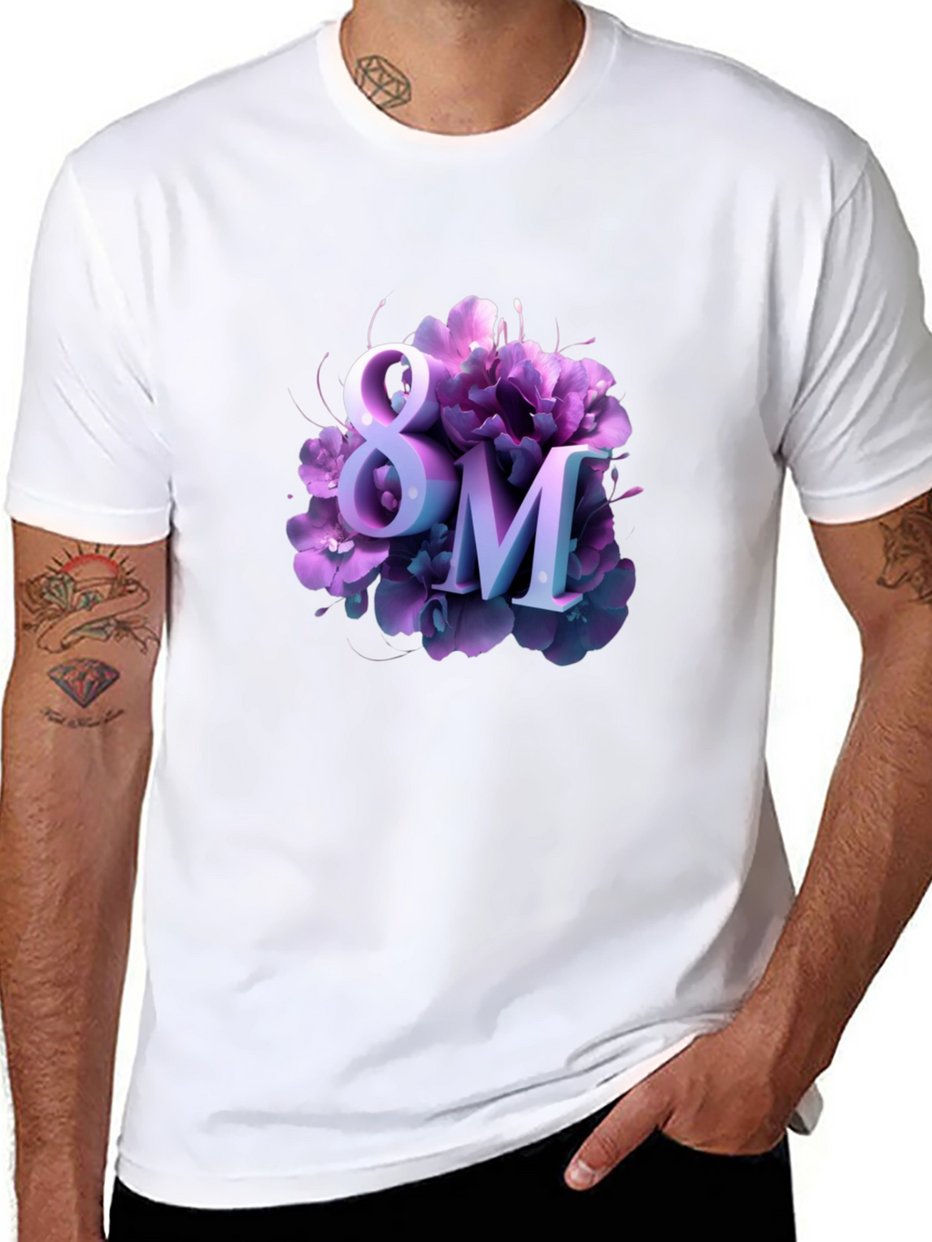 Womens Day 8M Floral T-Shirt