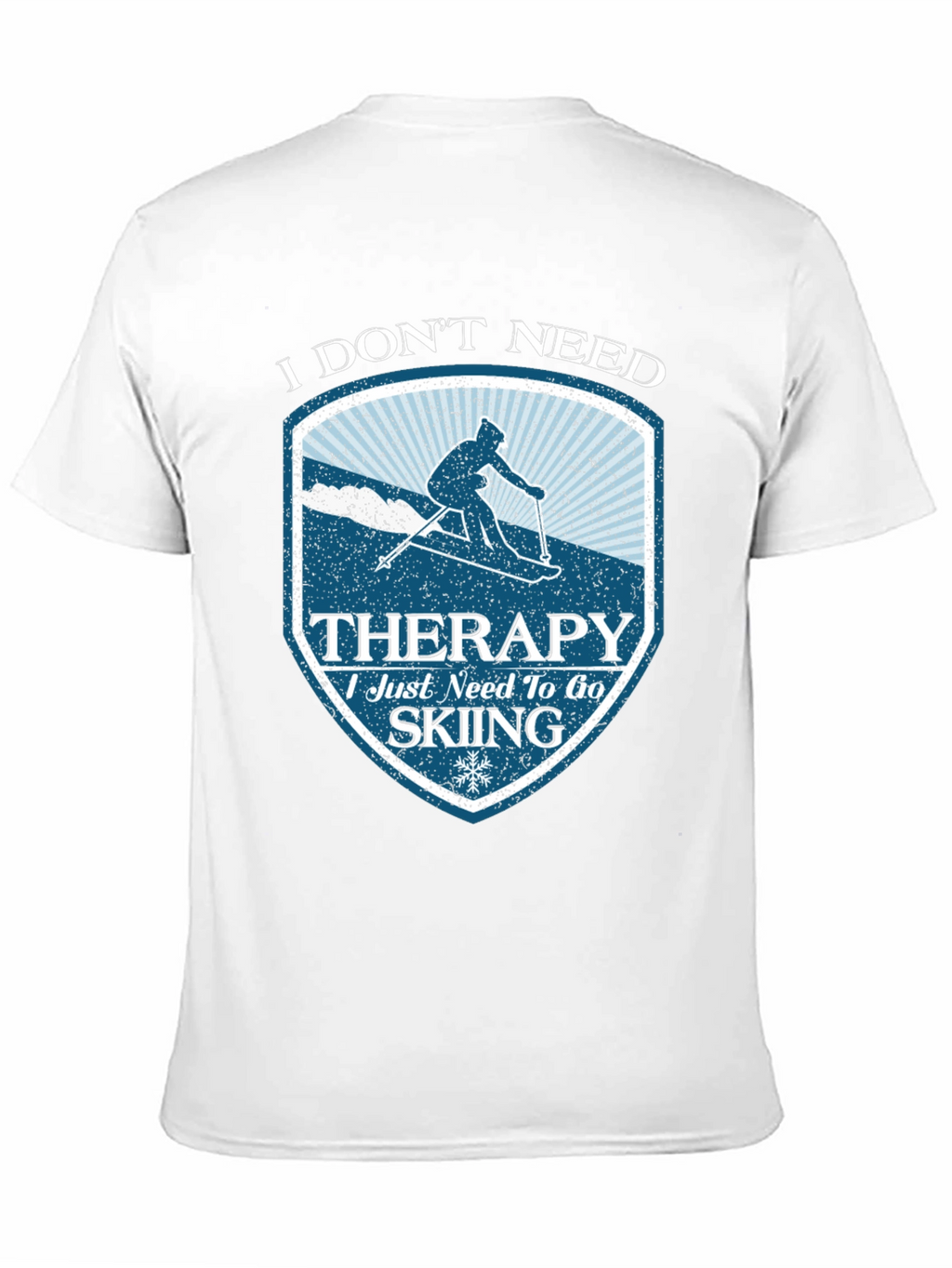 Skiing Therapy T-Shirt - Funny Winter Sports Tee