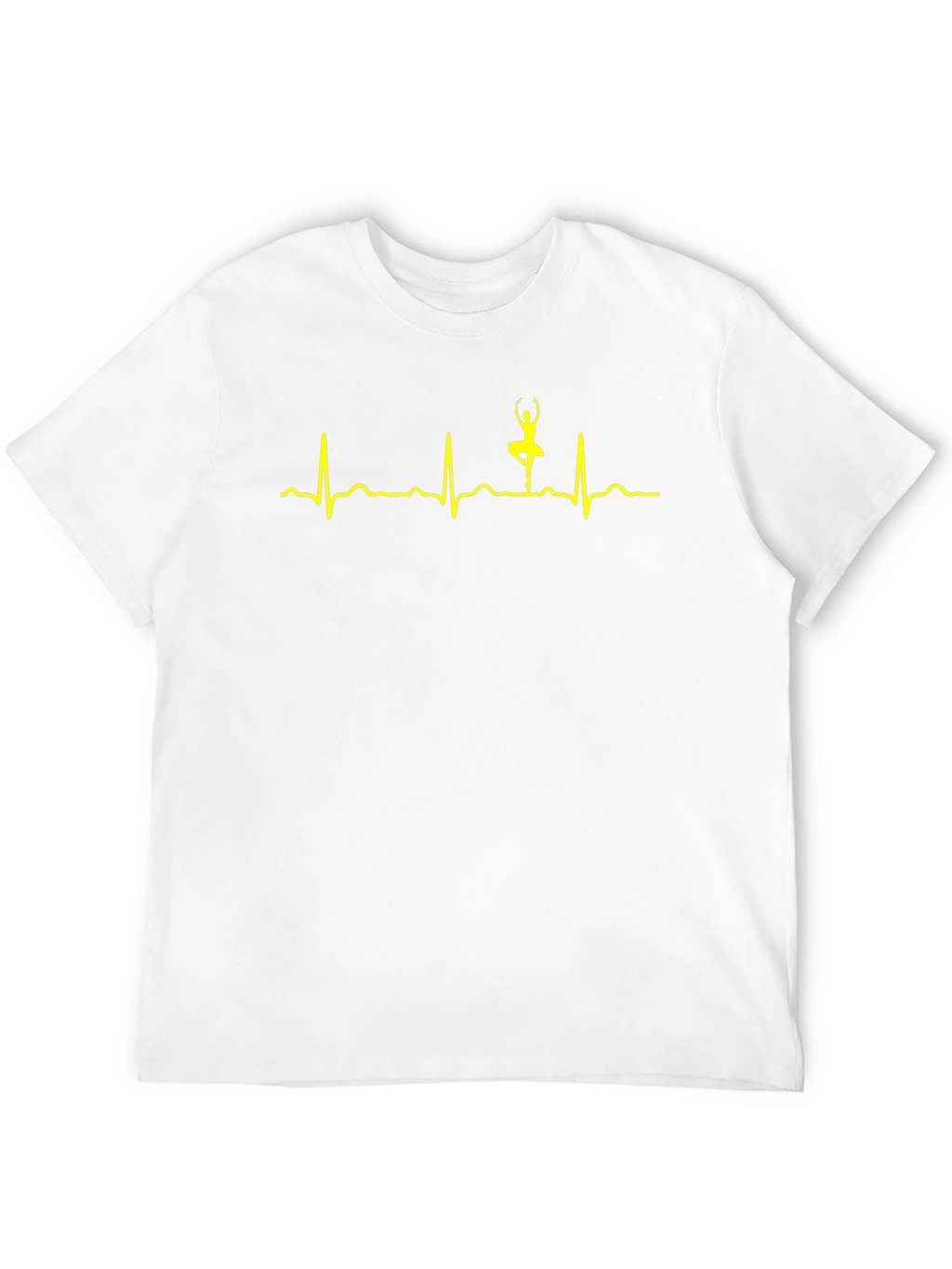 Ballerina Heartbeat Graphic Tee - Black Cotton Shirt