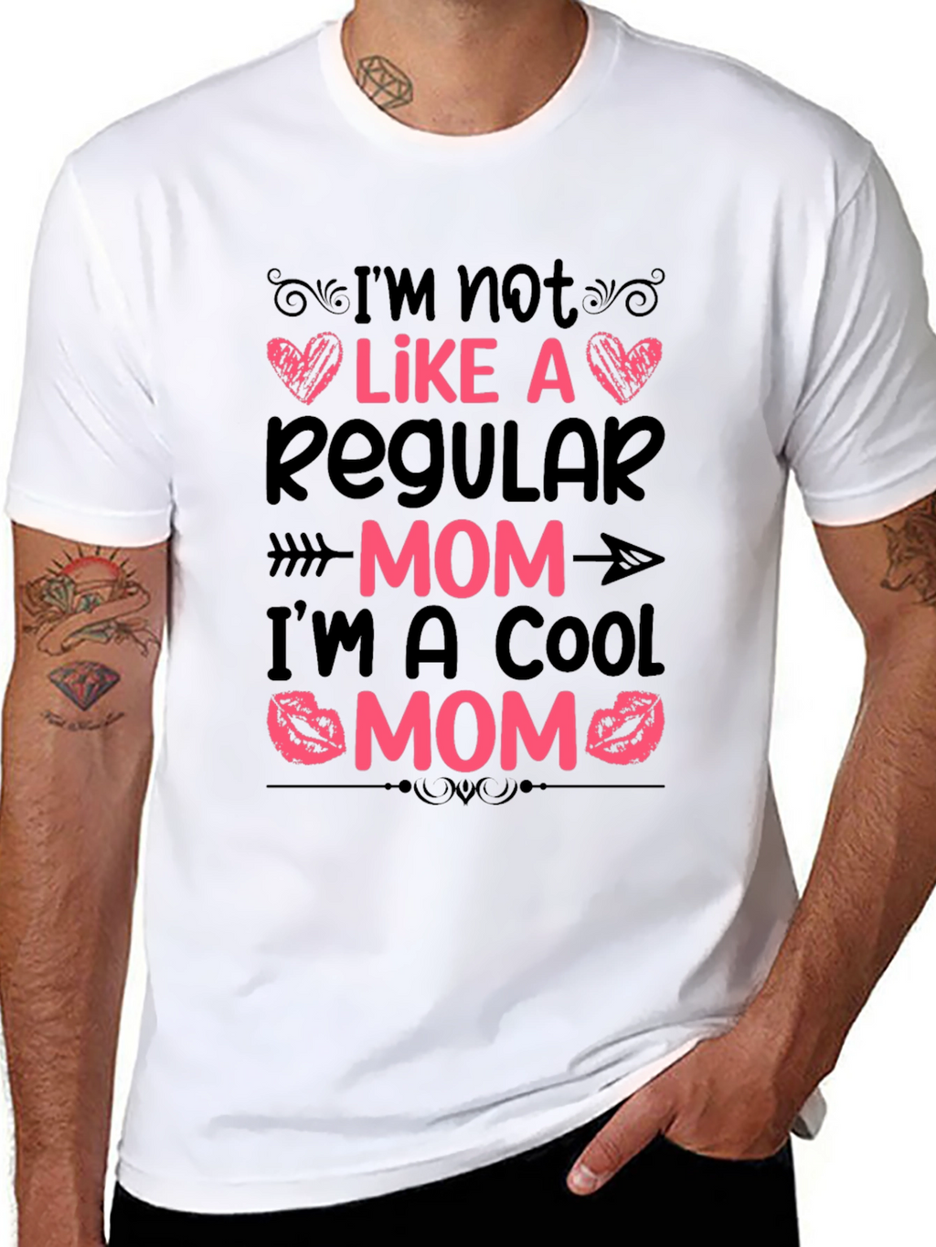 Cool Mom Graphic Tee - Novelty Womens T-Shirt