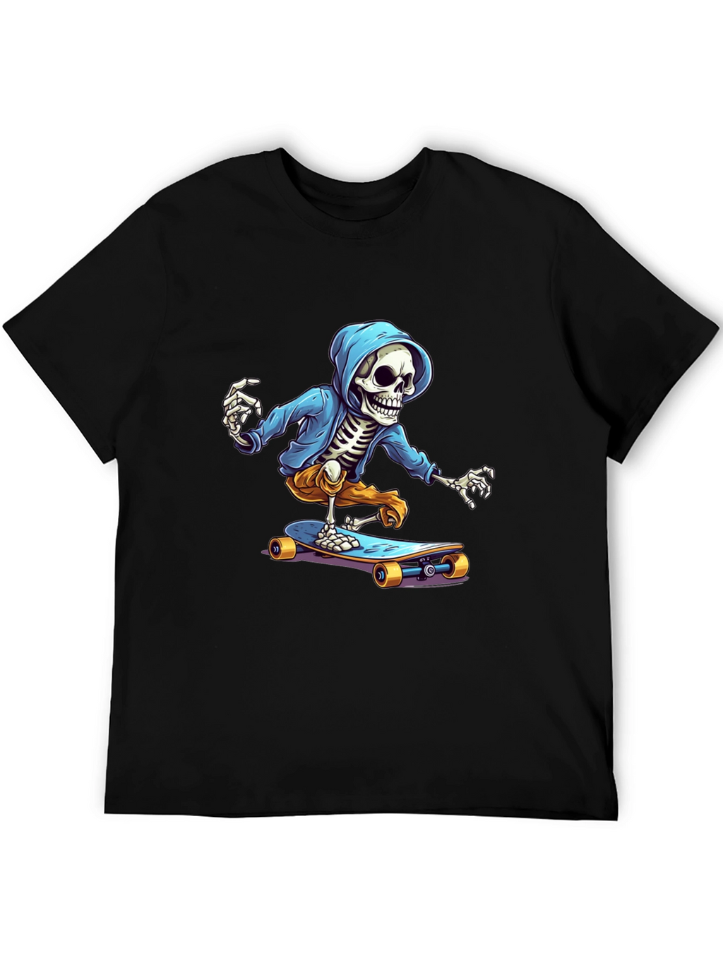 Skeleton Skateboarder Graphic Tee