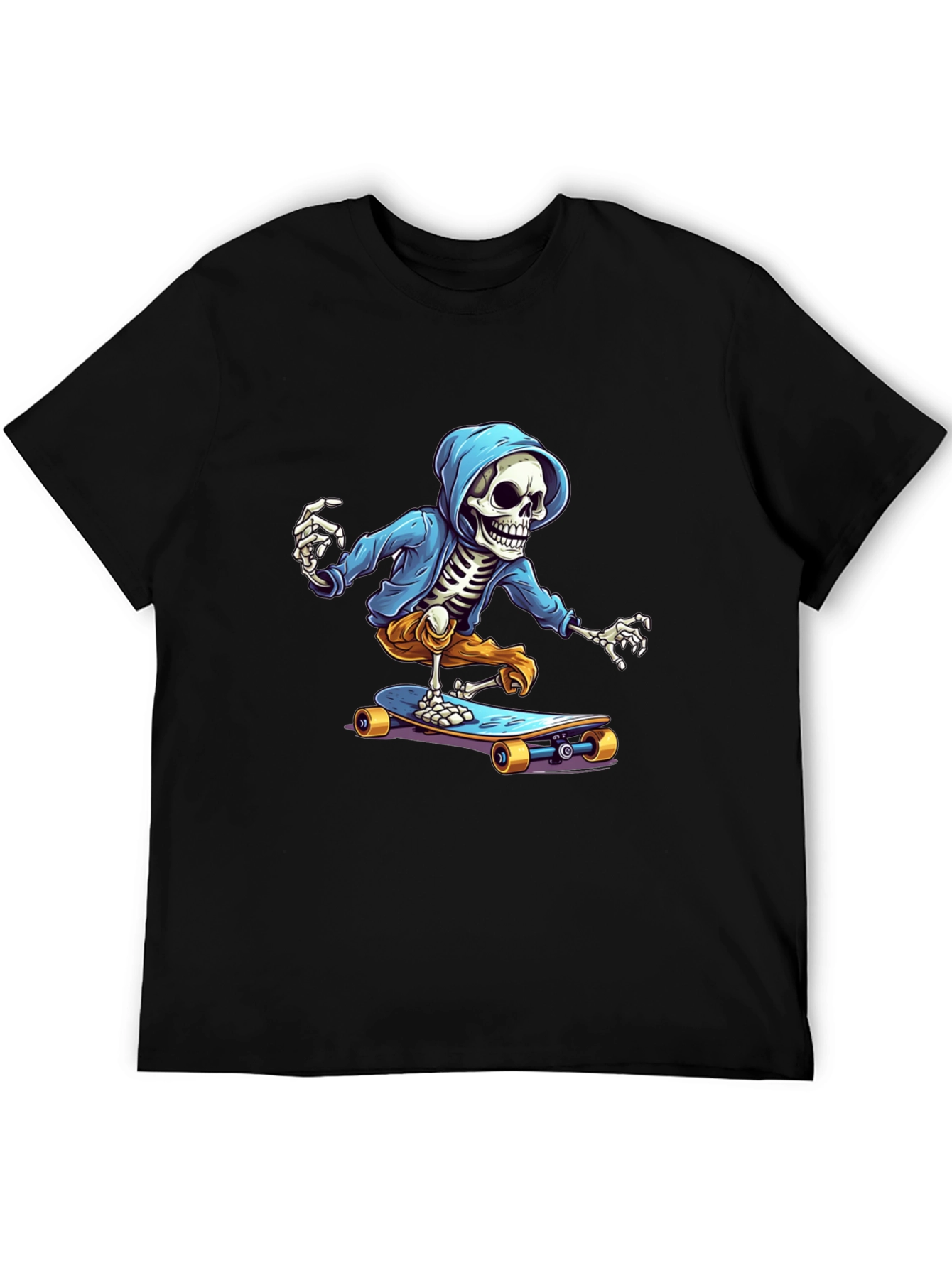 Skeleton Skateboarder Graphic Tee