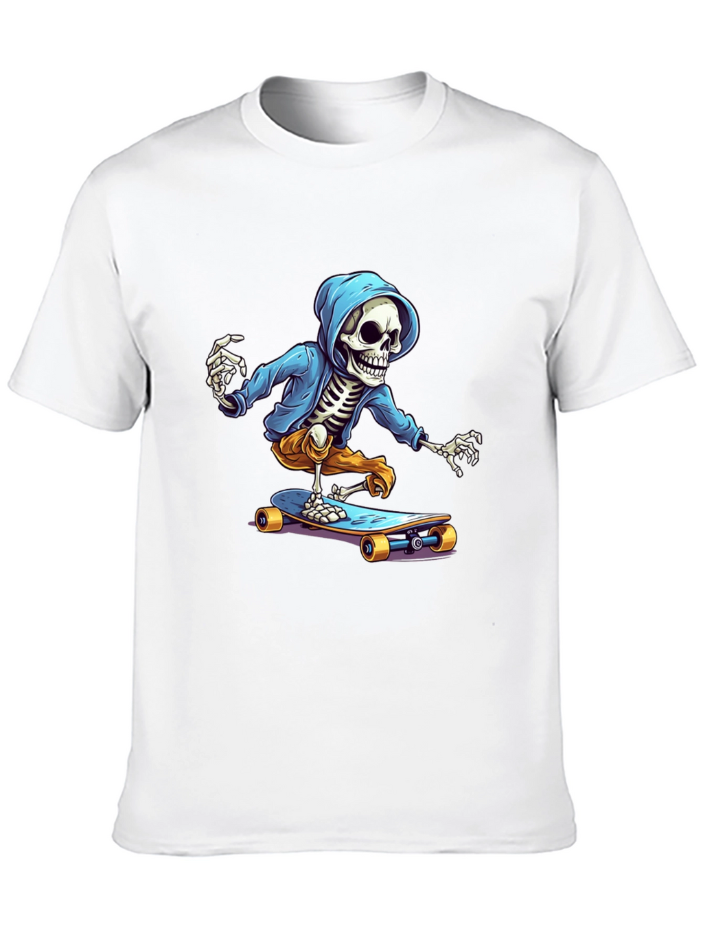 Skeleton Skateboarder Graphic Tee