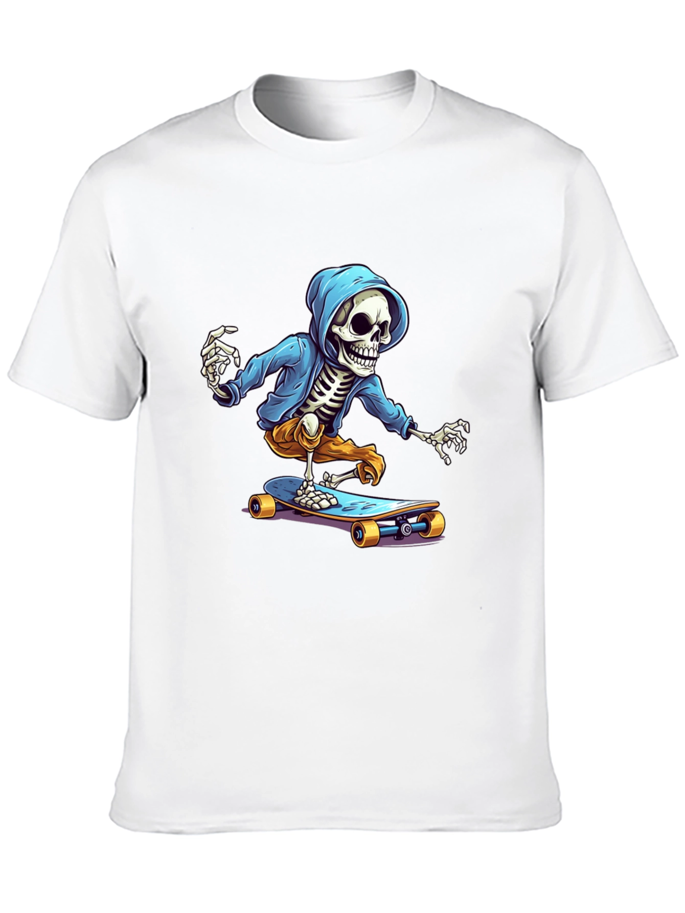 Skeleton Skateboarder Graphic Tee