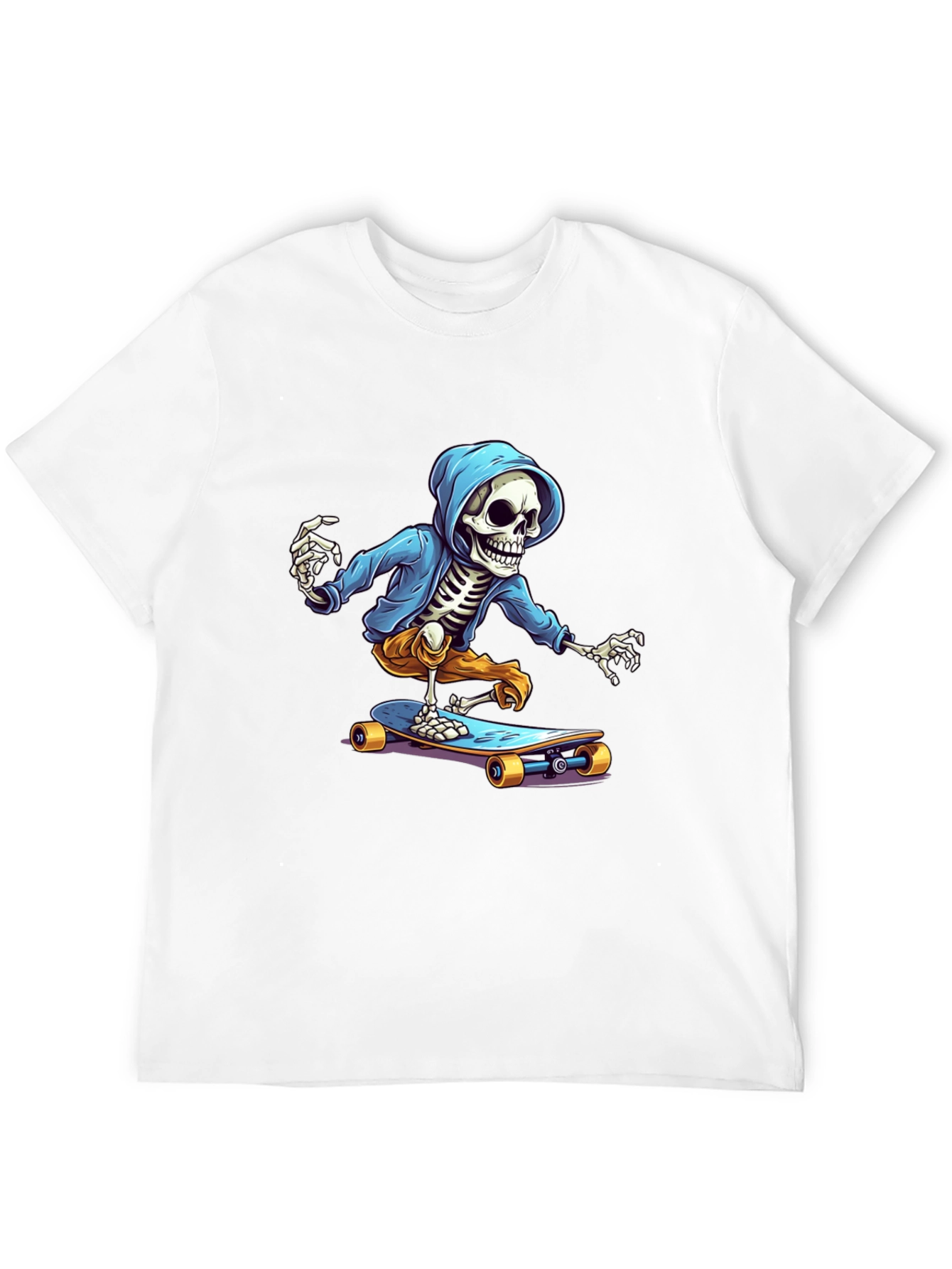 Skeleton Skateboarder Graphic Tee