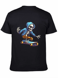 Skeleton Skateboarder Graphic Tee