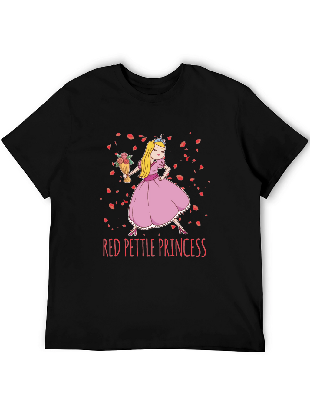 Red Pettle Princess Graphic T-Shirt