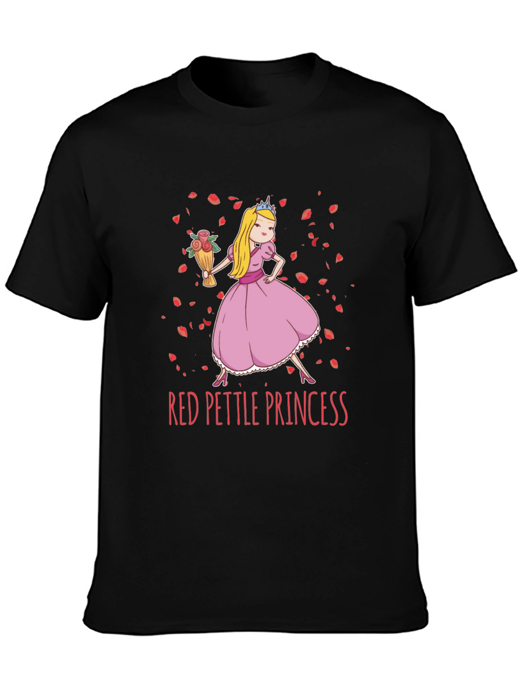 Red Pettle Princess Graphic T-Shirt