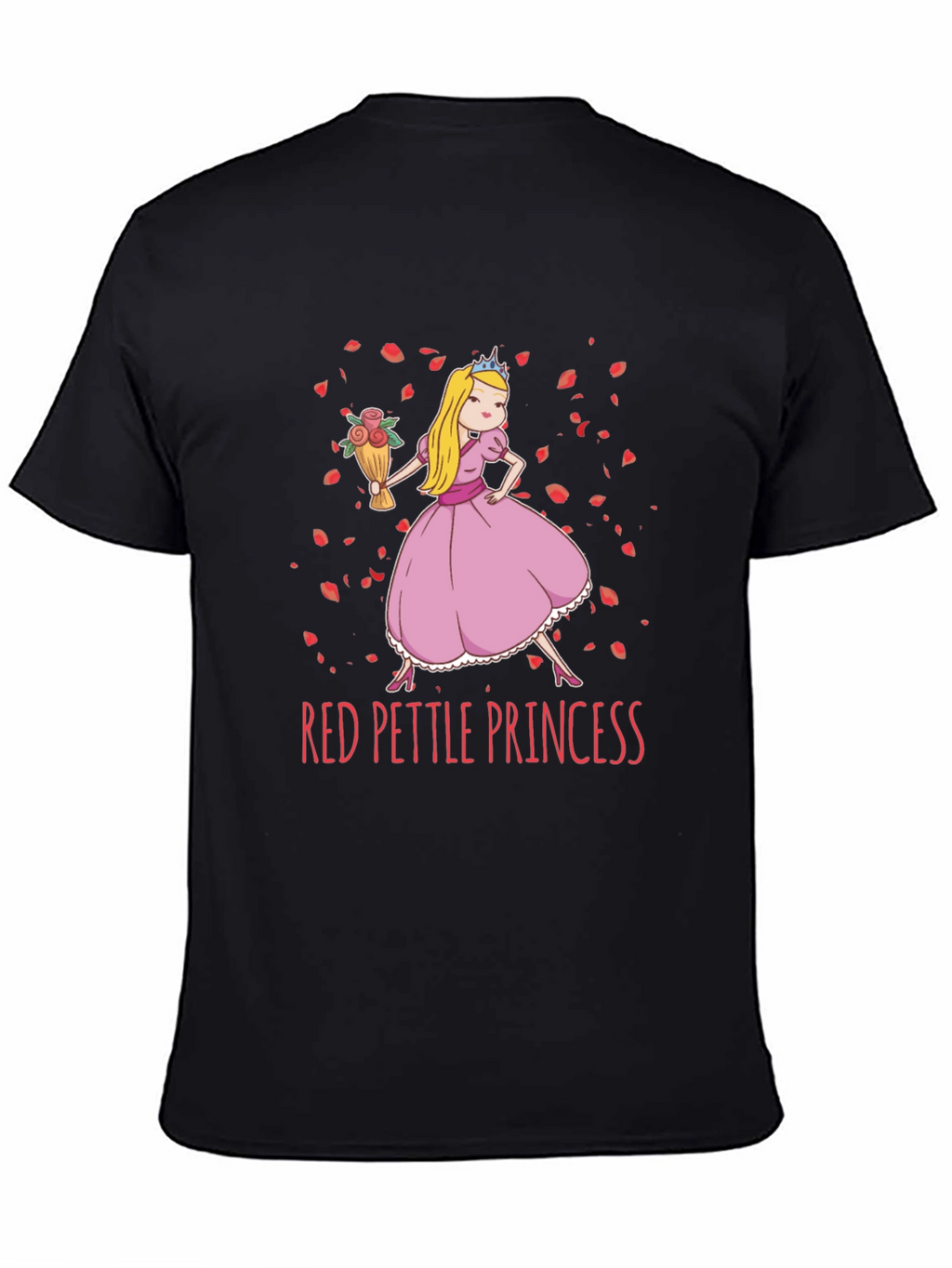 Red Pettle Princess Graphic T-Shirt