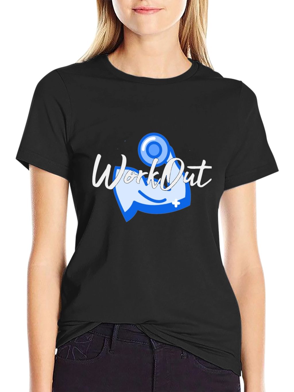Workout Graphic T-Shirt - Black