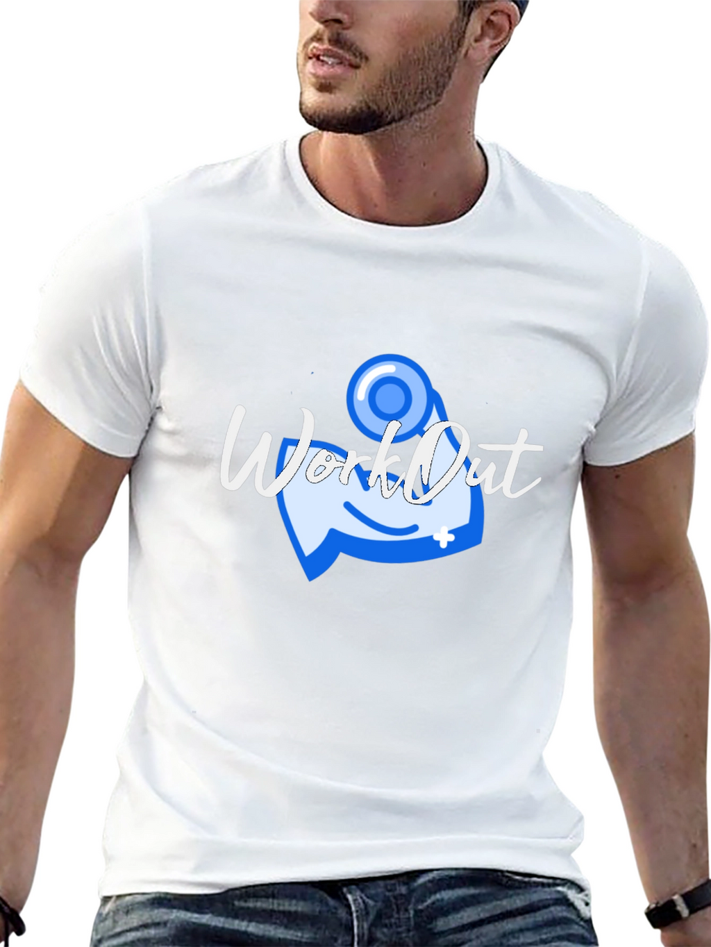 Workout Graphic T-Shirt - Black