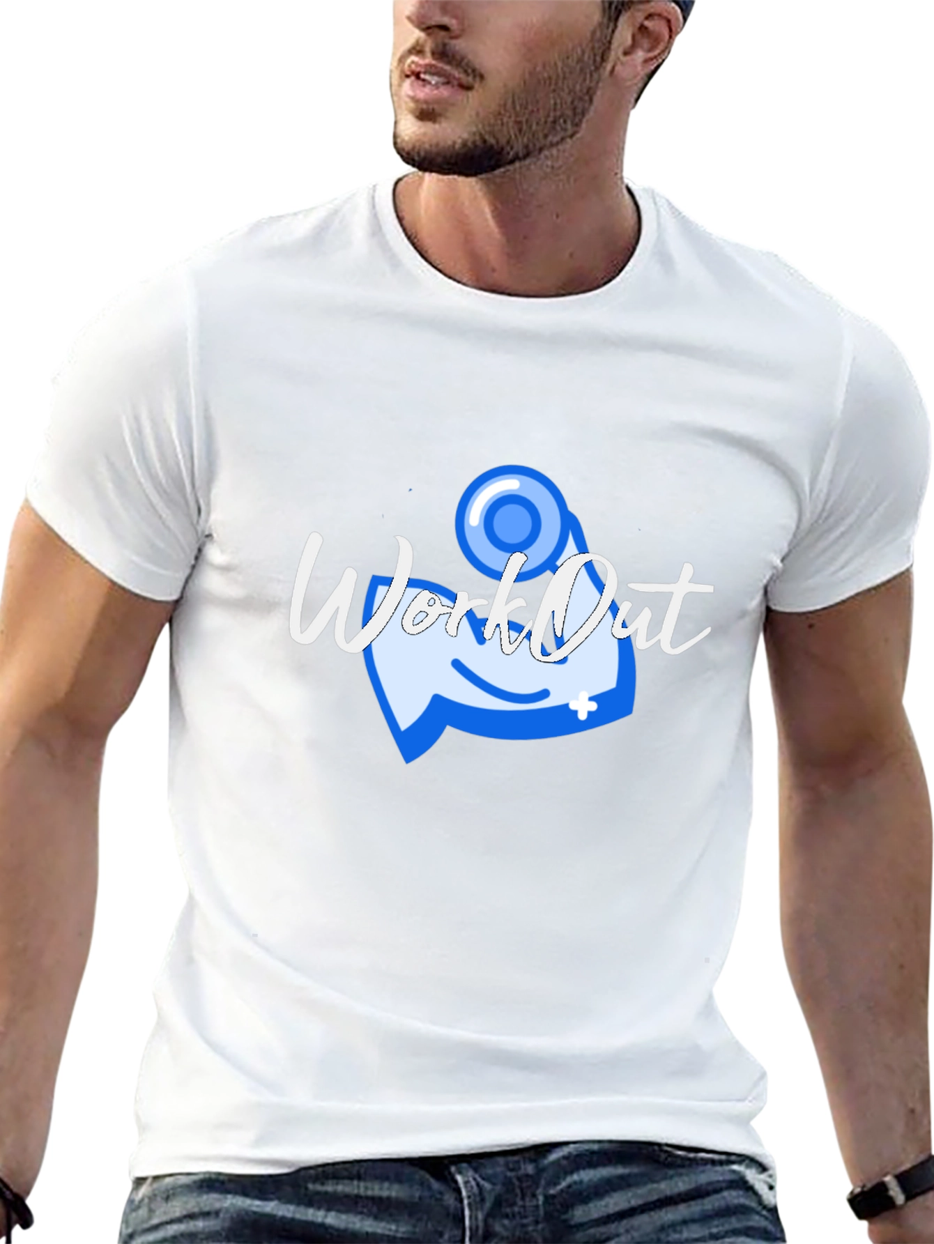 Workout Graphic T-Shirt - Black