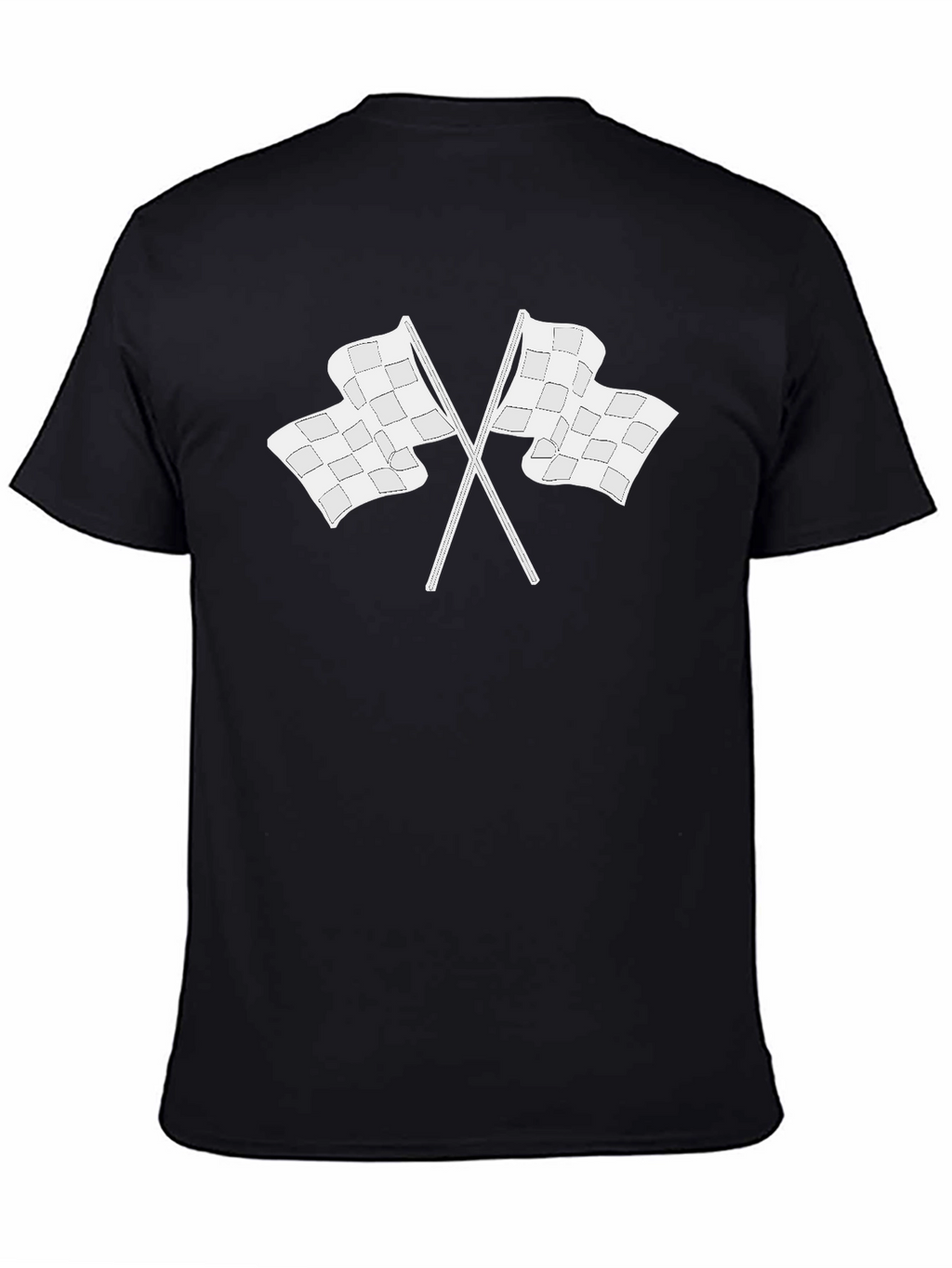 Checkered Flag Graphic T-Shirt - Racing Inspired