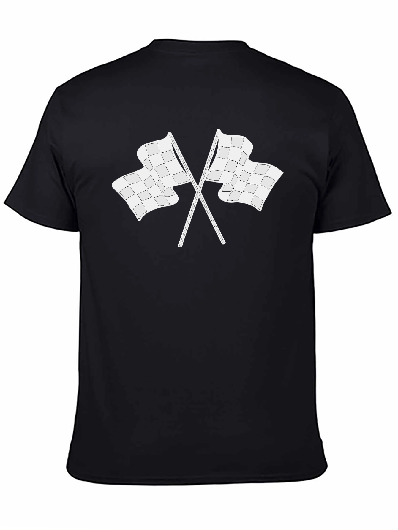 Checkered Flag Graphic T-Shirt - Racing Inspired