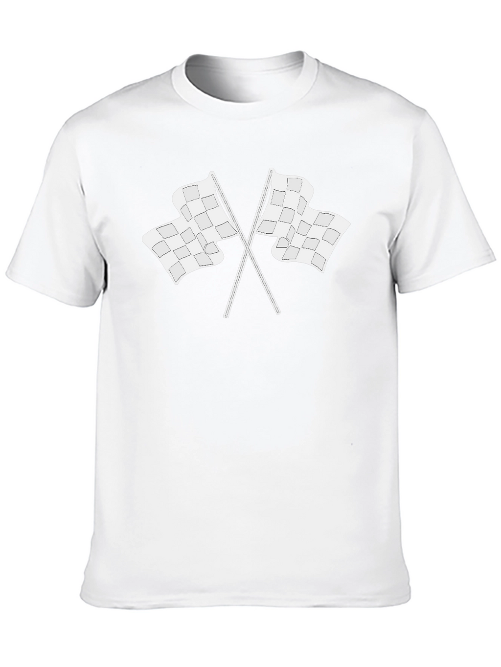 Checkered Flag Graphic T-Shirt - Racing Inspired