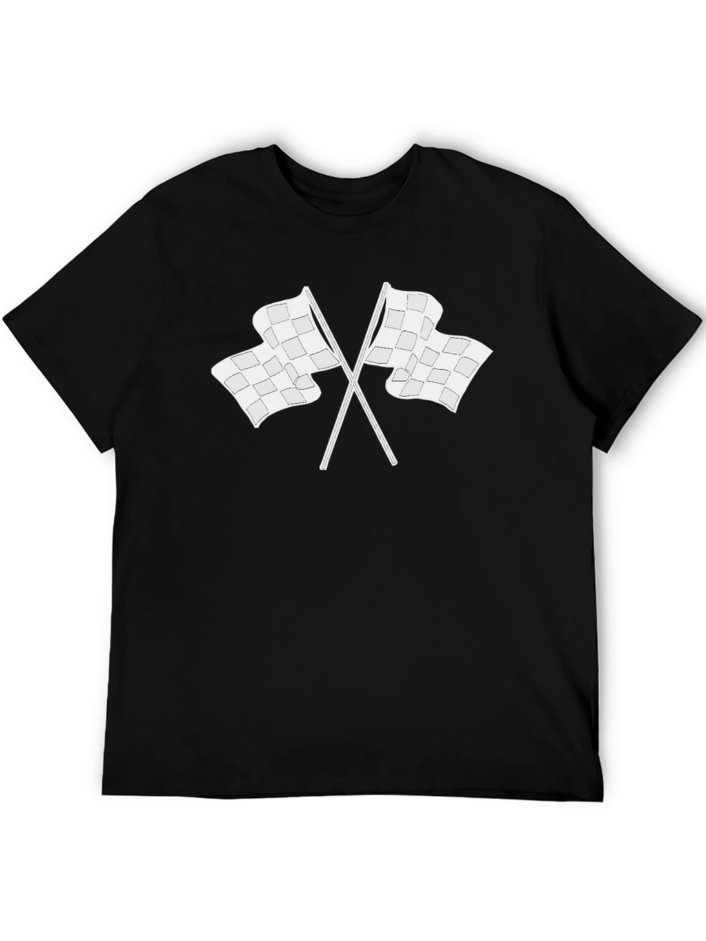 Checkered Flag Graphic T-Shirt - Racing Inspired