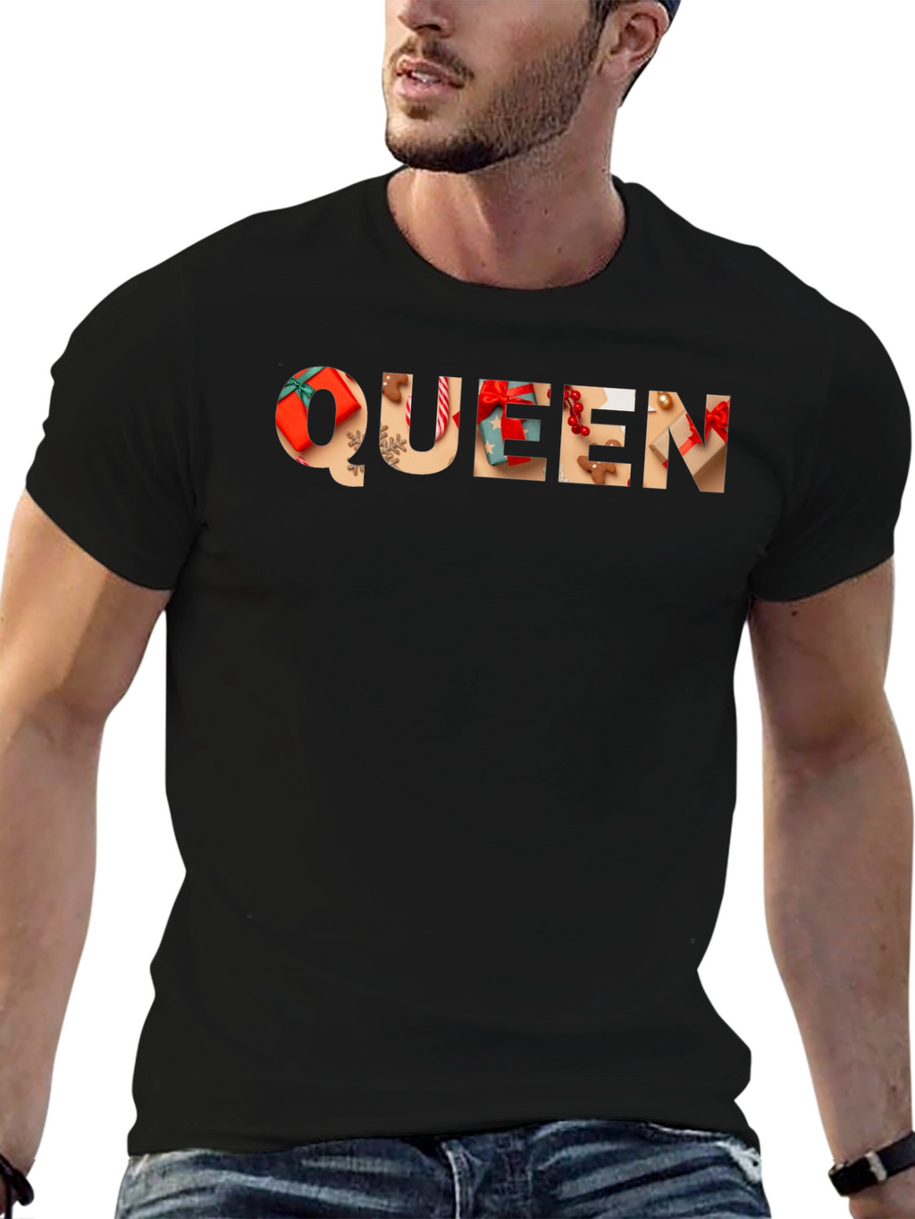 Festive Queen Christmas Holiday Graphic T-Shirt