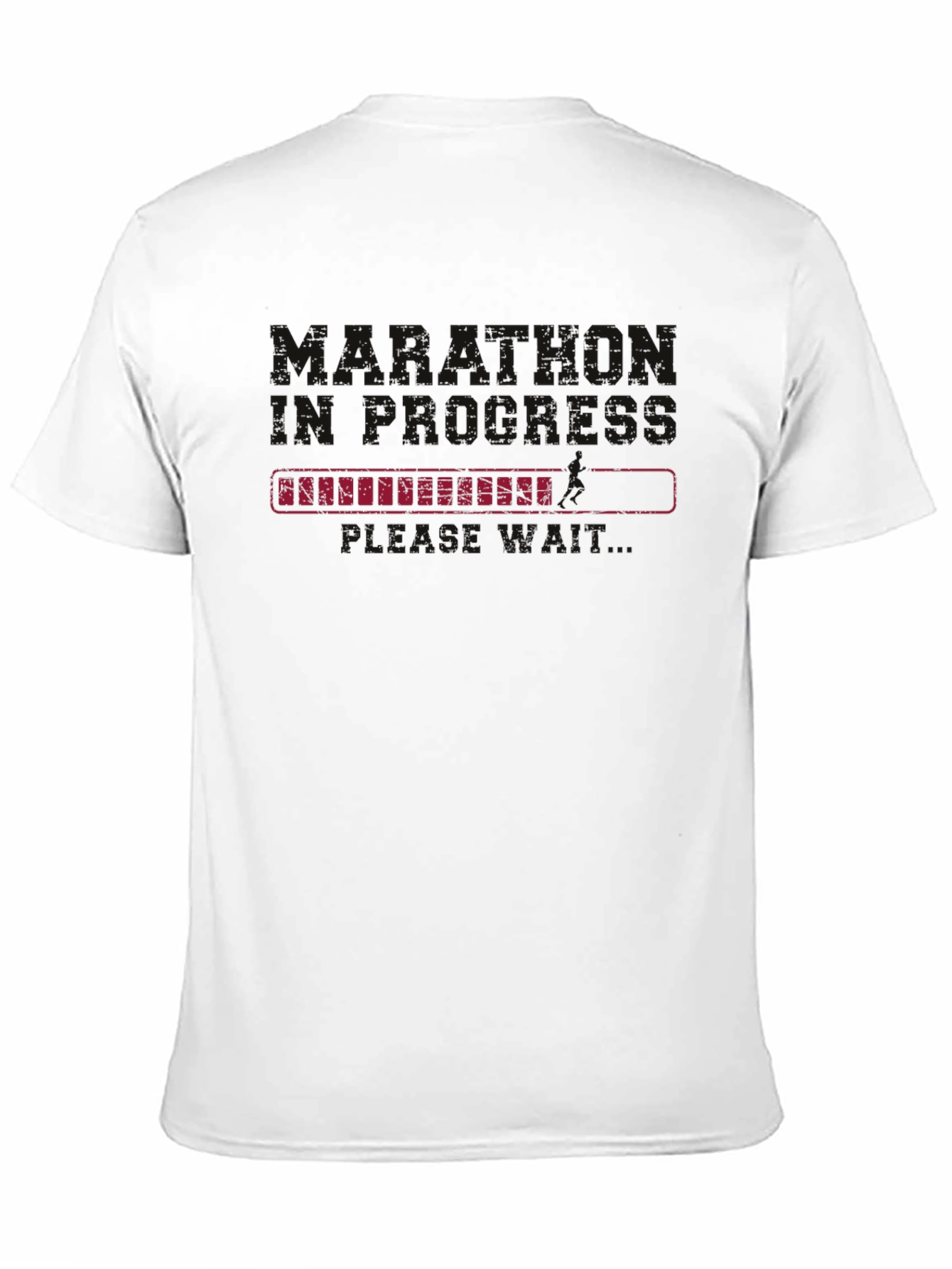 Black T-Shirt with Vacation Mode Loading Design