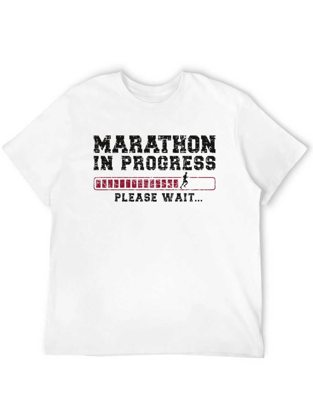 Black T-Shirt with Vacation Mode Loading Design