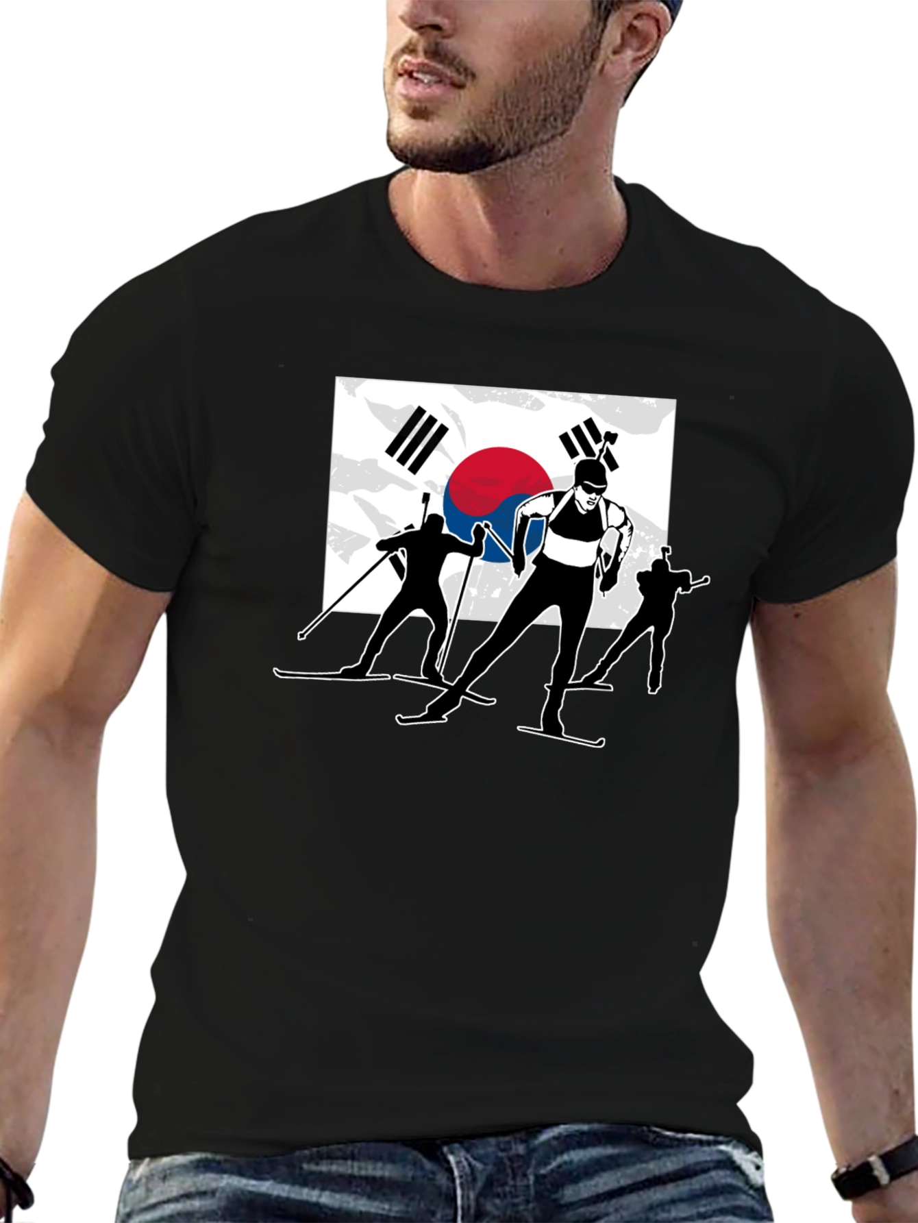 Biathlon South Korea Flag T-Shirt