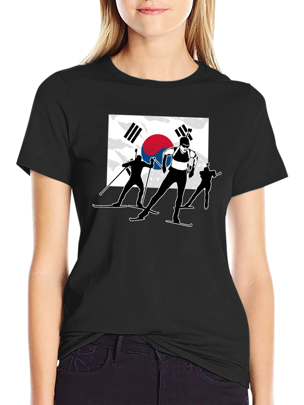Biathlon South Korea Flag T-Shirt