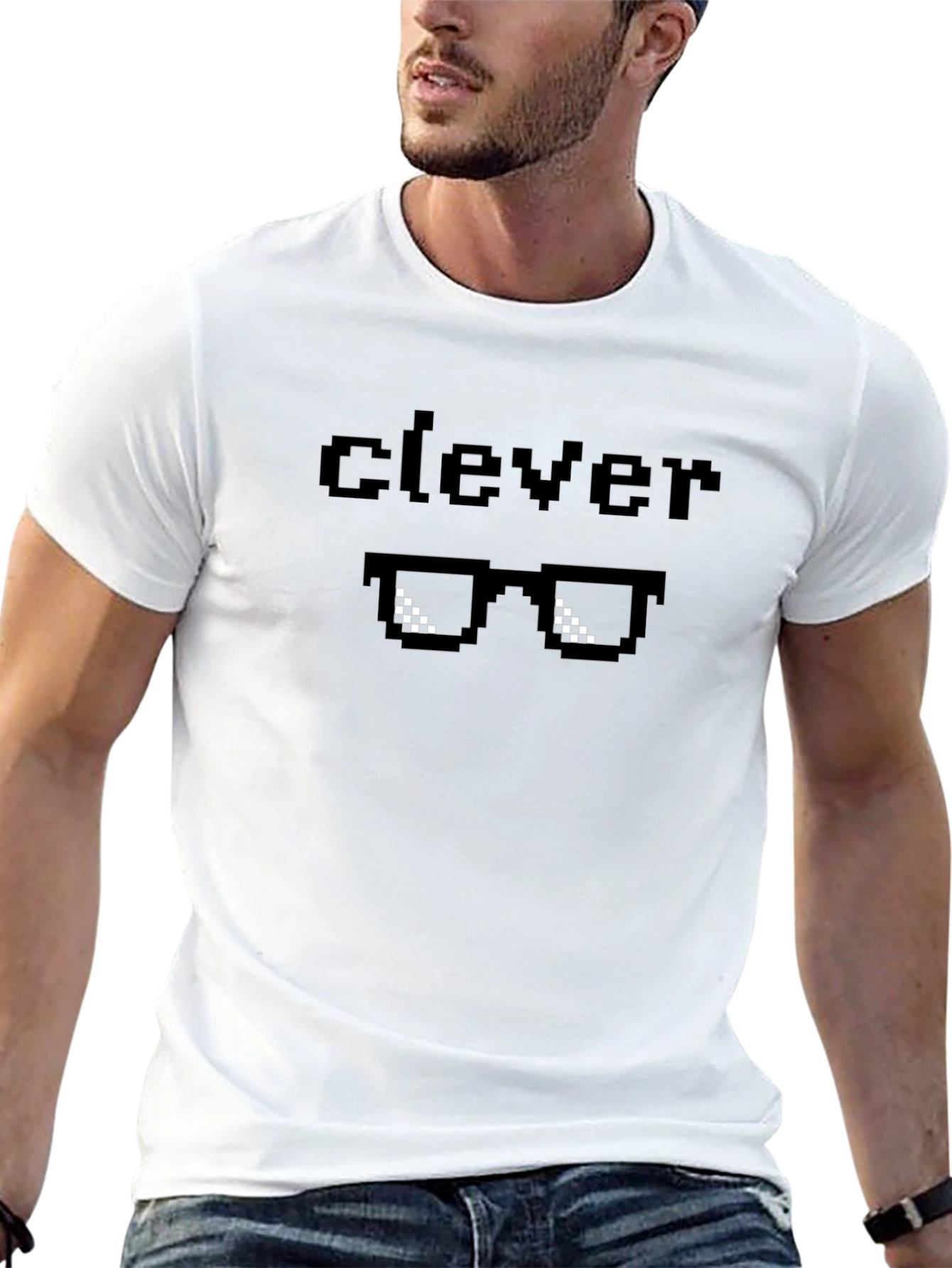 Clever Pixel Sunglasses Graphic T-Shirt
