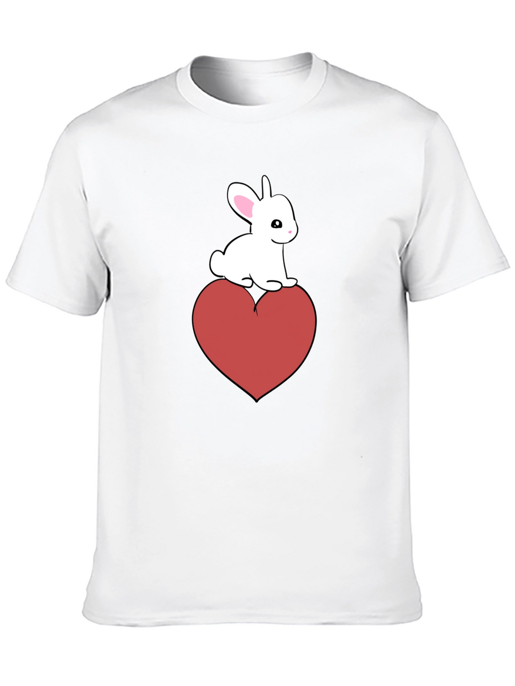 Bunny Heart Graphic Tee - Cute Casual Style