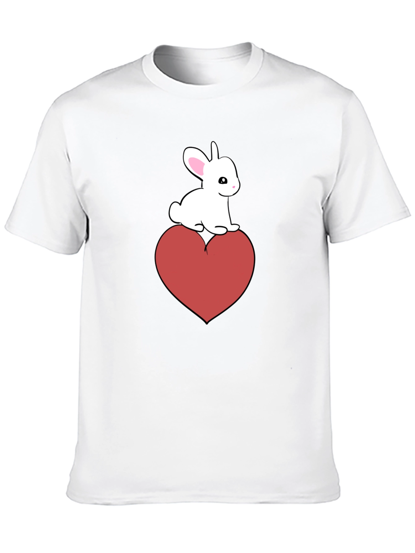 Bunny Heart Graphic Tee - Cute Casual Style