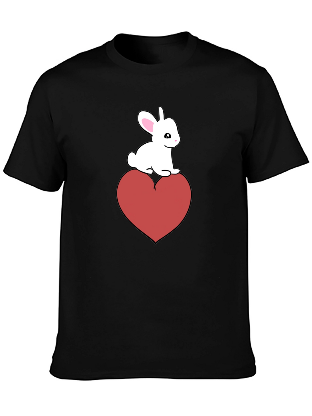 Bunny Heart Graphic Tee - Cute Casual Style