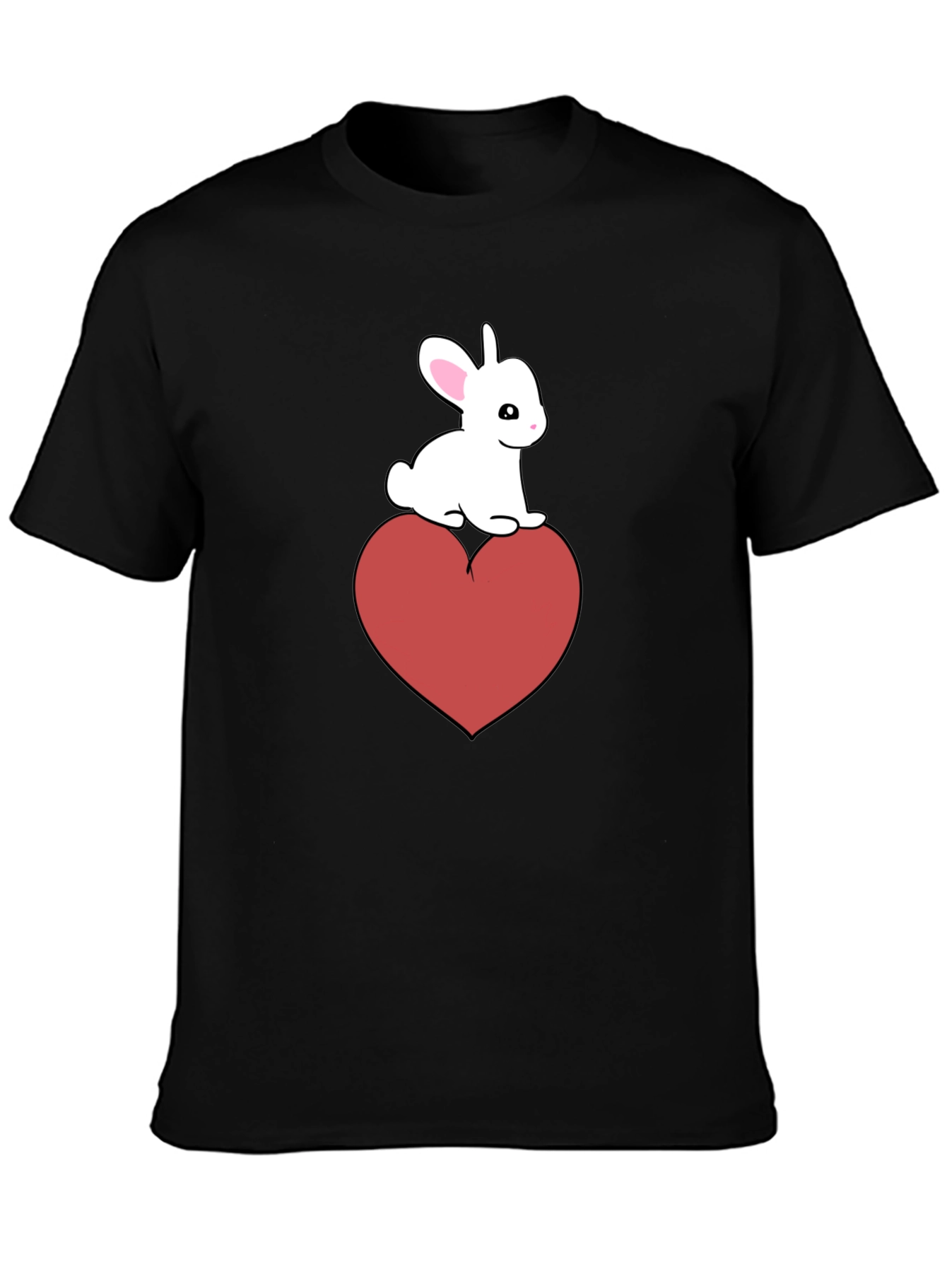 Bunny Heart Graphic Tee - Cute Casual Style