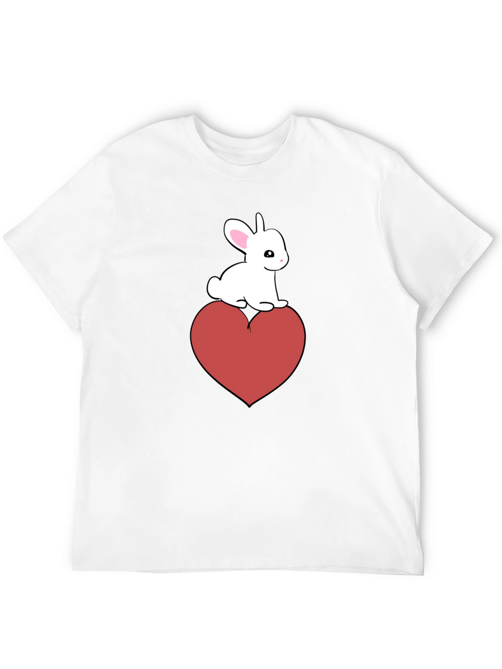 Bunny Heart Graphic Tee - Cute Casual Style