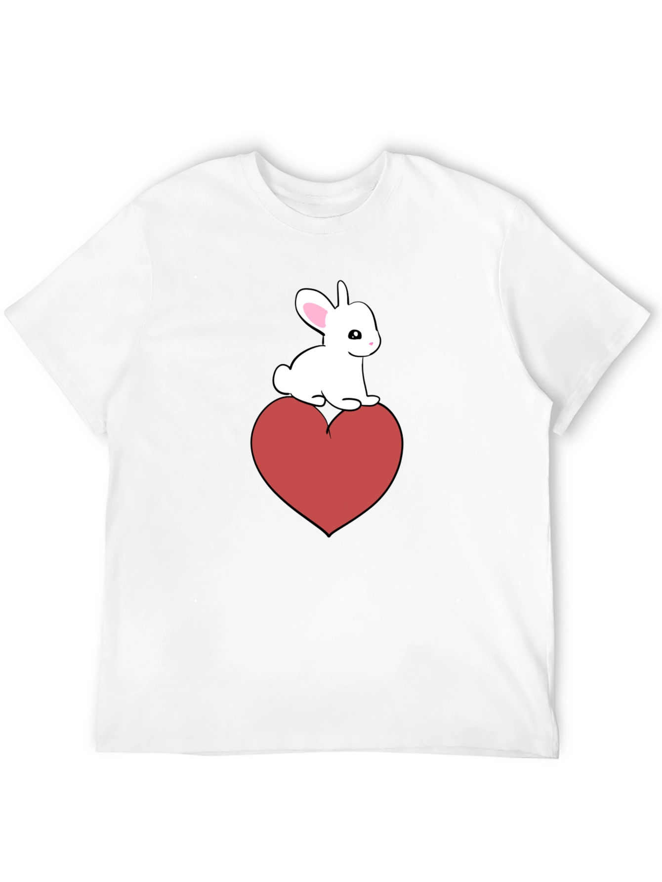 Bunny Heart Graphic Tee - Cute Casual Style