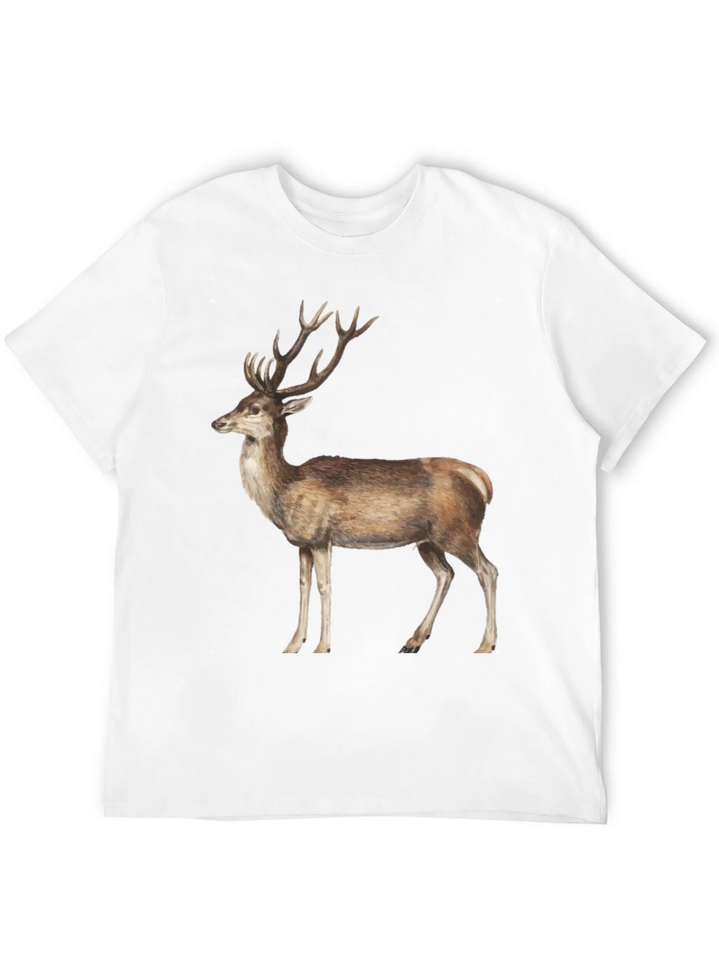 Deer Graphic T-Shirt - Black