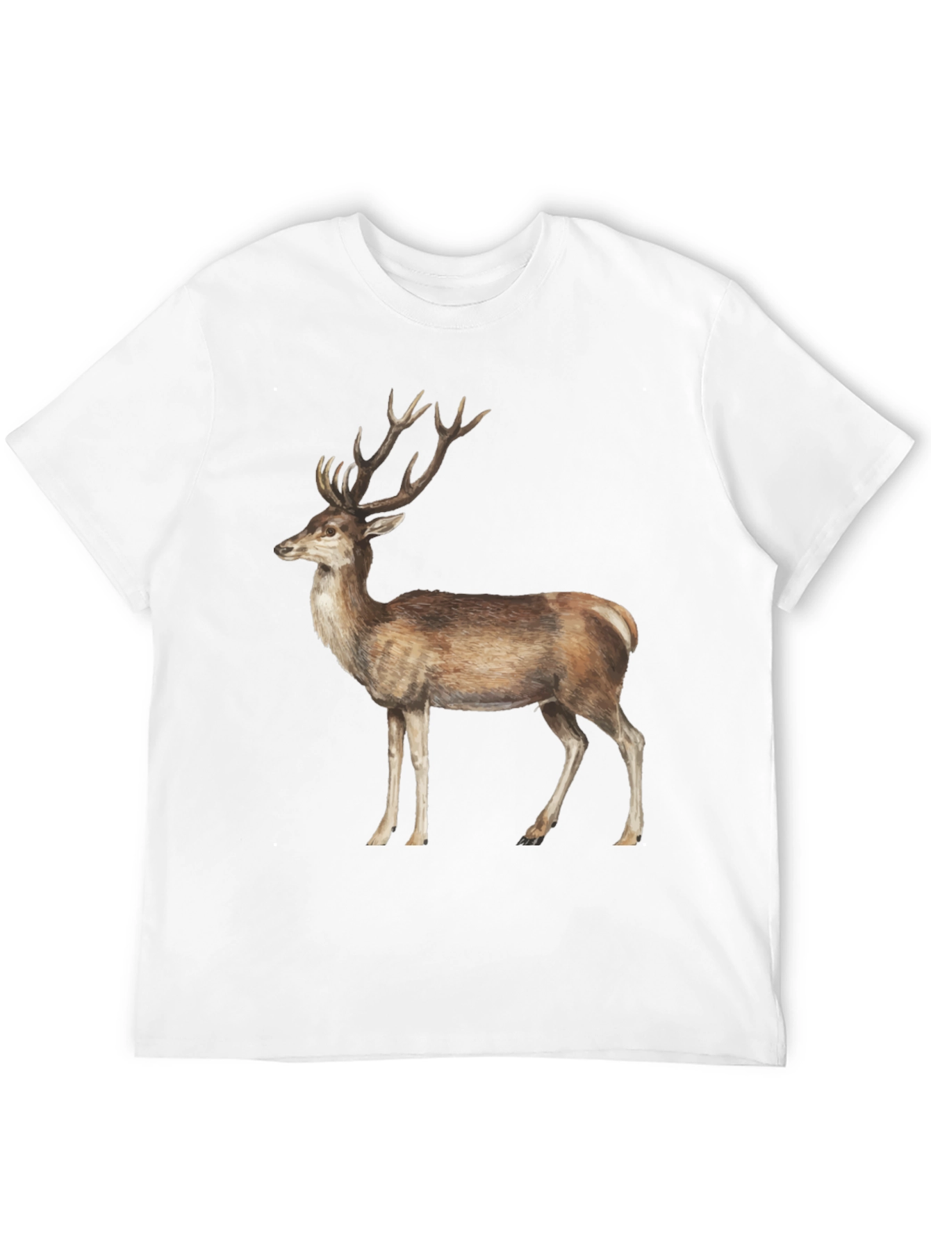 Deer Graphic T-Shirt - Black