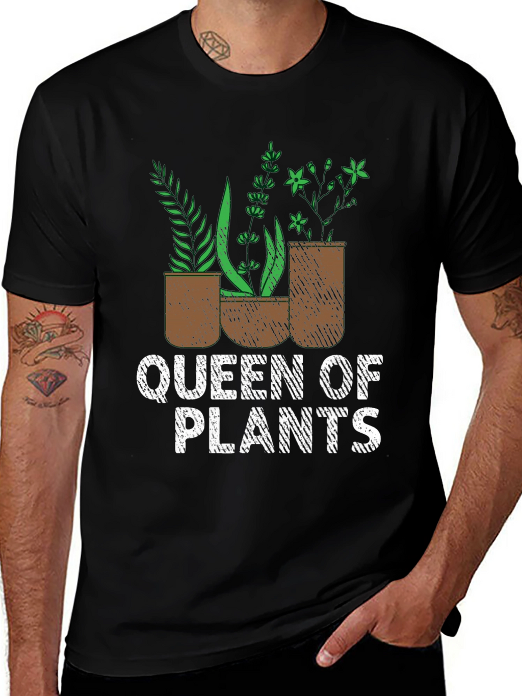 Queen of Plants Graphic Tee - Gardening Lover Shirt