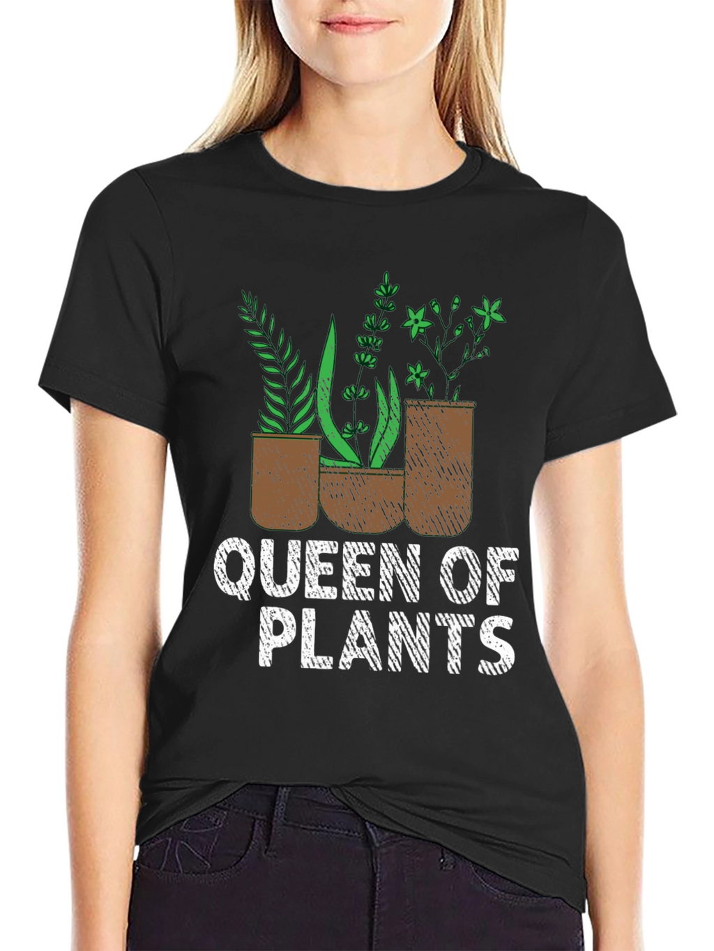 Queen of Plants Graphic Tee - Gardening Lover Shirt