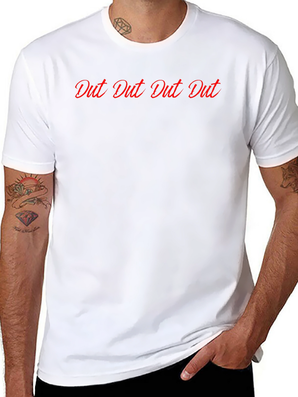 Dut Dut Dut Dut Graphic Tee - Black