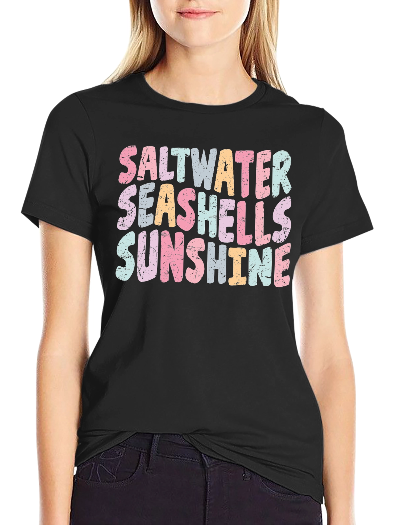 Saltwater Seashells Sunshine Graphic Tee