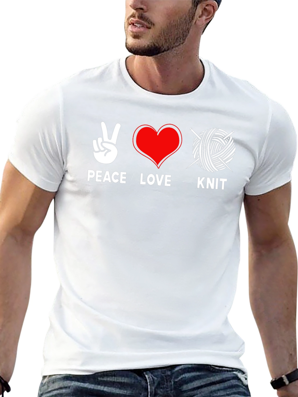 Peace Love Knit T-Shirt