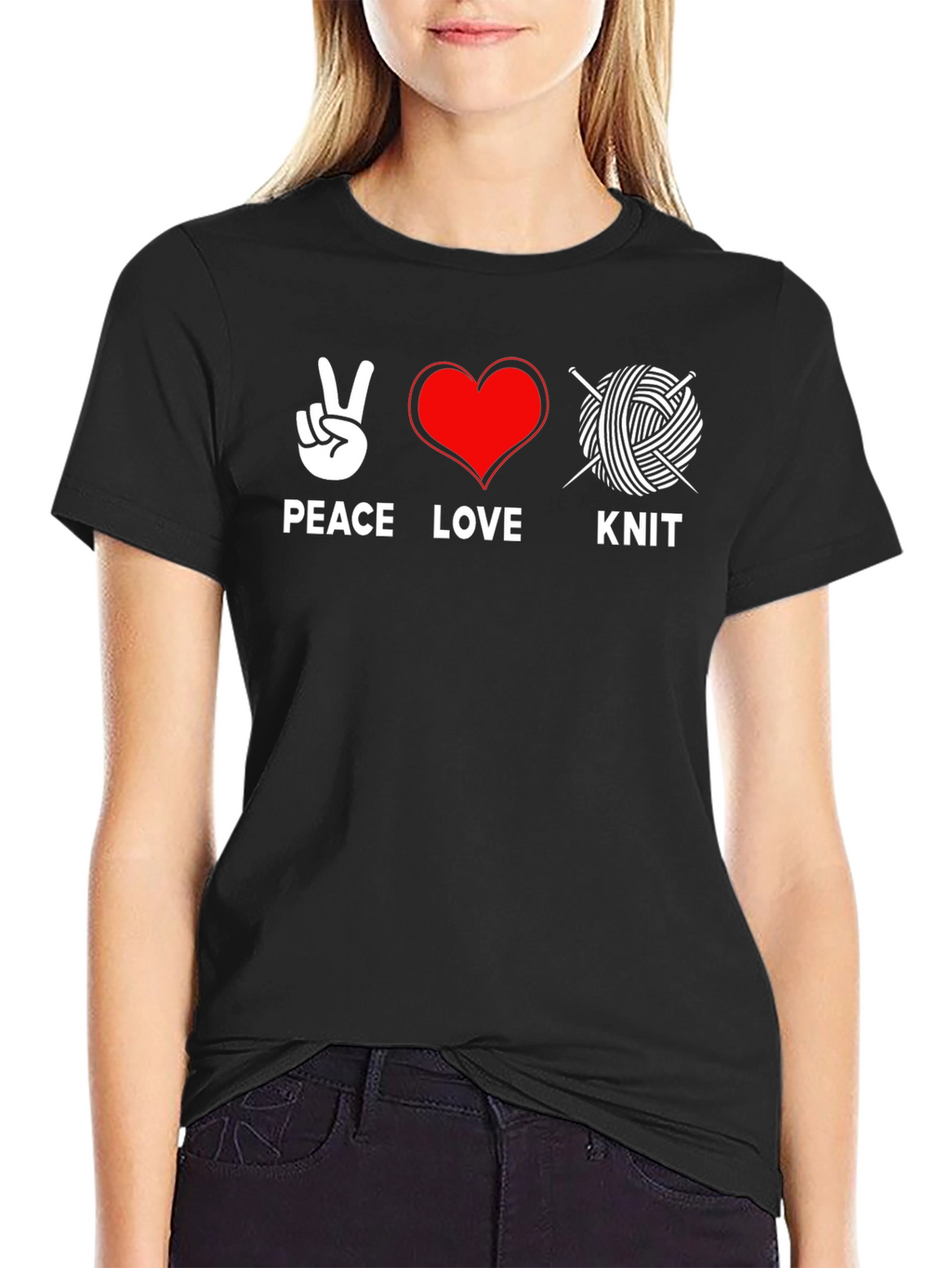 Peace Love Knit T-Shirt