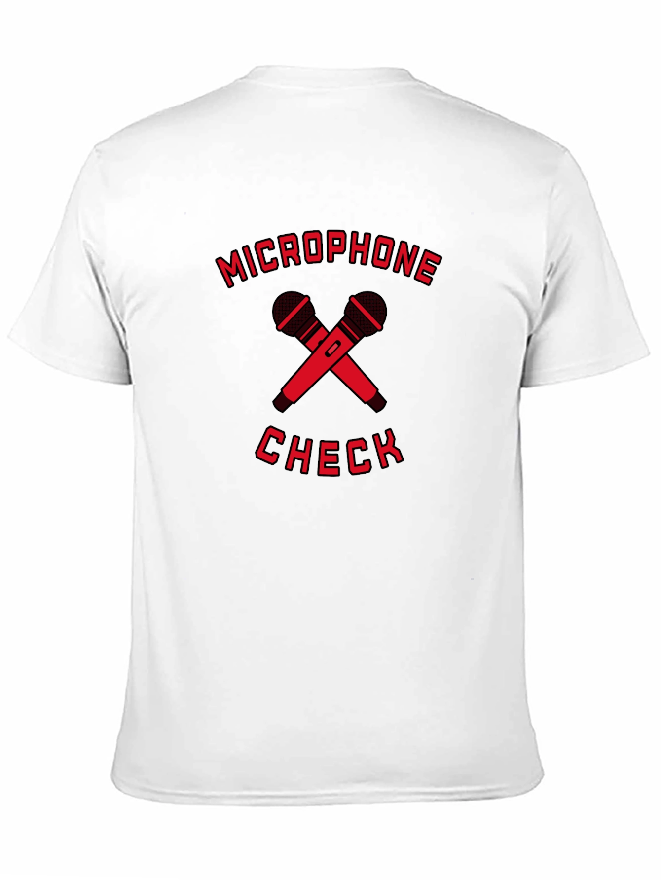 Microphone Check Black Graphic Tee